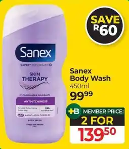 Dis-Chem Sanex Body Wash offer