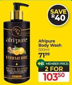 Dis-Chem Afripure Body Wash offer