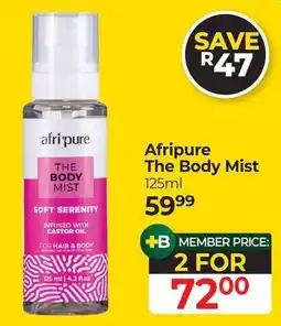 Dis-Chem Afripure The Body Mist offer