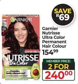Dis-Chem Garnier Nutrisse Ultra Color Permanent Hair Colour offer