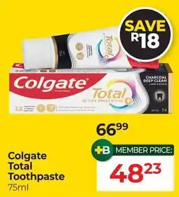 Dis-Chem Colgate Total Toothpaste offer