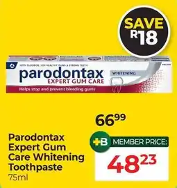Dis-Chem Parodontax Expert Gum Care Whitening Toothpaste offer