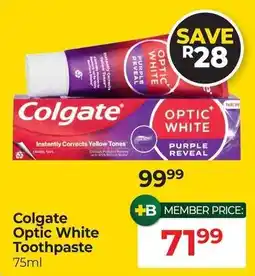 Dis-Chem Colgate Optic White Toothpaste offer