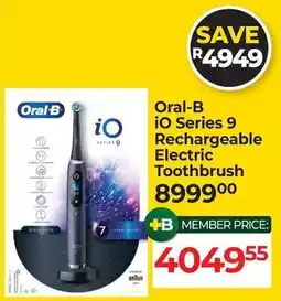 Dis-Chem Oral-B iO Series 9 Rechargeable Electric Toothbrush offer