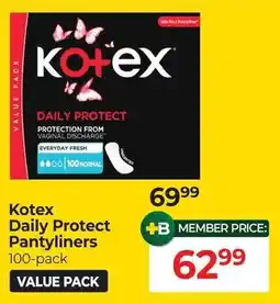 Dis-Chem Kotex Daily Protect Pantyliners offer