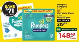 Dis-Chem Pampers complete clean offer