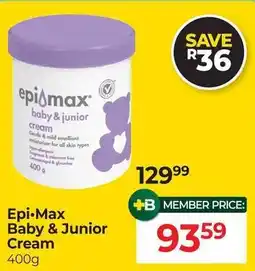 Dis-Chem Epi-Max Baby & Junior Cream offer