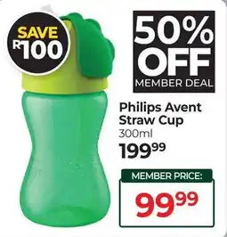 Dis-Chem Philips Avent Straw Cup offer