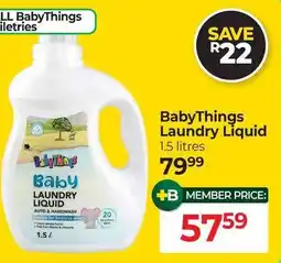 Dis-Chem BabyThings Laundry Liquid offer