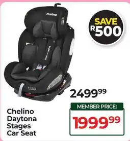 Dis-Chem Chelino Daytona Stages Car Seat offer