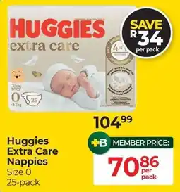 Dis-Chem Huggies Extra Care Nappies offer
