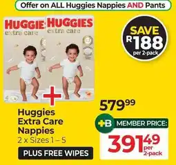 Dis-Chem Huggies Extra Care Nappies offer