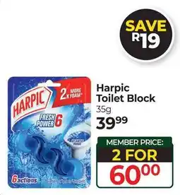 Dis-Chem Harpic Toilet Block offer