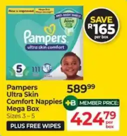 Baby City Pampers Ultra Skin Comfort Nappies Mega Box offer