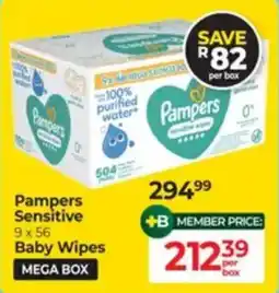 Baby City Pampers Sensitive Baby Wipes offer