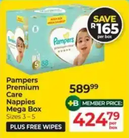Baby City Pampers Premium Care Nappies Mega Box offer