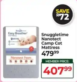 Baby City Snuggletime Nanotect Camp Cot Mattress offer