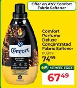 Dis-Chem Comfort Perfume Deluxe Concentrated Fabric Softener offer