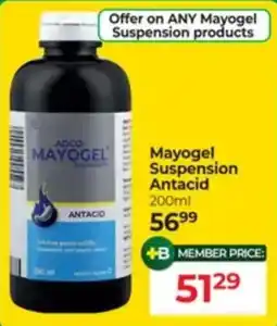 Dis-Chem Mayogel Suspension Antacid offer