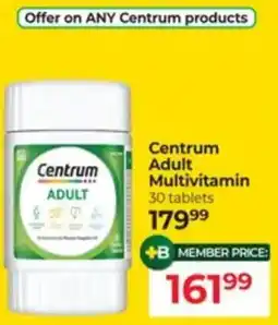 Dis-Chem Centrum Adult Multivitamin offer