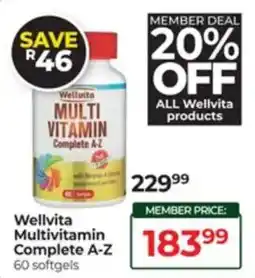 Dis-Chem Wellvita Multivitamin Complete A-Z offer