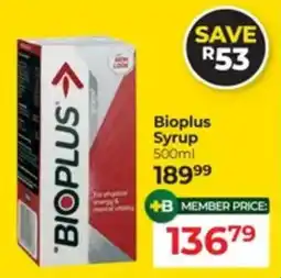 Dis-Chem Bioplus Syrup offer