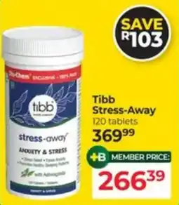 Dis-Chem Tibb Stress-Away offer