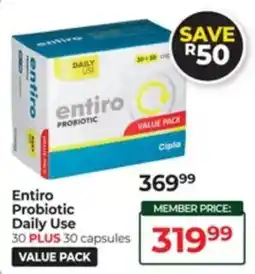 Dis-Chem Entiro Probiotic Daily Use offer
