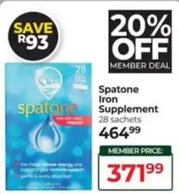 Dis-Chem Spatone Iron Supplement offer