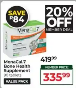 Dis-Chem MenaCal.7 Bone Health Supplement offer