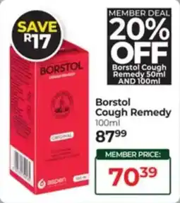 Dis-Chem Borstol Cough Remedy offer