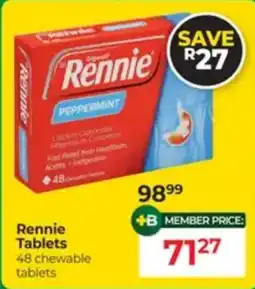 Dis-Chem Rennie Tablets offer