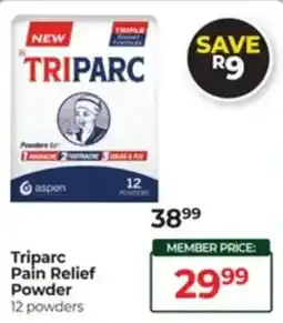 Dis-Chem Triparc Pain Relief Powder offer