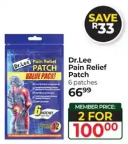 Dis-Chem Dr.Lee Pain Relief Patch offer