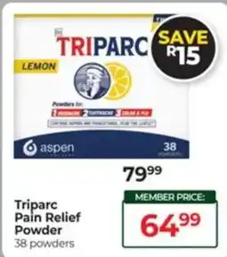 Dis-Chem Triparc Pain Relief Powder offer