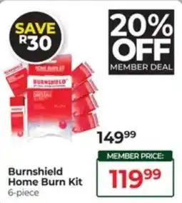 Dis-Chem Burnshield Home Burn Kit offer