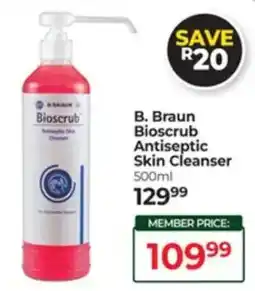 Dis-Chem B. Braun Bioscrub Antiseptic Skin Cleanser offer