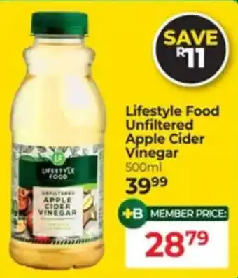 Lifestyle Food Unfiltered Apple Cider Vinegar
