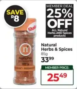 Dis-Chem Natural Herbs & Spices offer