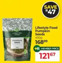 Dis-Chem Lifestyle Food Pumpkin Seeds offer