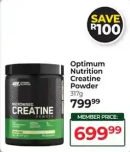 Dis-Chem Optimum Nutrition Creatine Powder offer