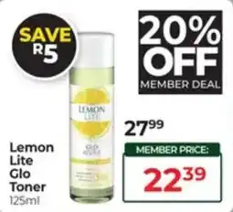 Dis-Chem Lemon Lite Glo Toner offer