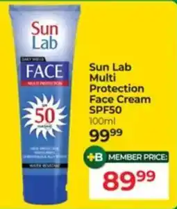 Dis-Chem Sun Lab Multi Protection Face Cream SPF50 offer