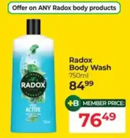 Dis-Chem Radox Body Wash offer