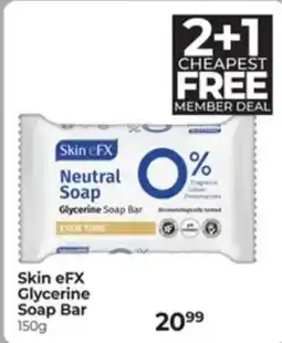 Dis-Chem Skin eFX Glycerine Soap Bar offer