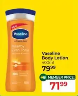 Dis-Chem Vaseline Body Lotion offer