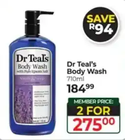 Dis-Chem Dr Teal's Body Wash offer
