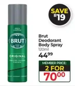 Dis-Chem Brut Deodorant Body Spray offer