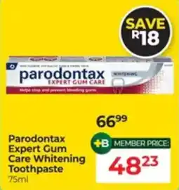Dis-Chem Parodontax Expert Gum Care Whitening Toothpaste offer