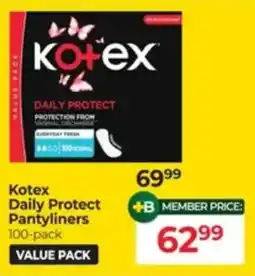 Dis-Chem Kotex Daily Protect Pantyliners offer
